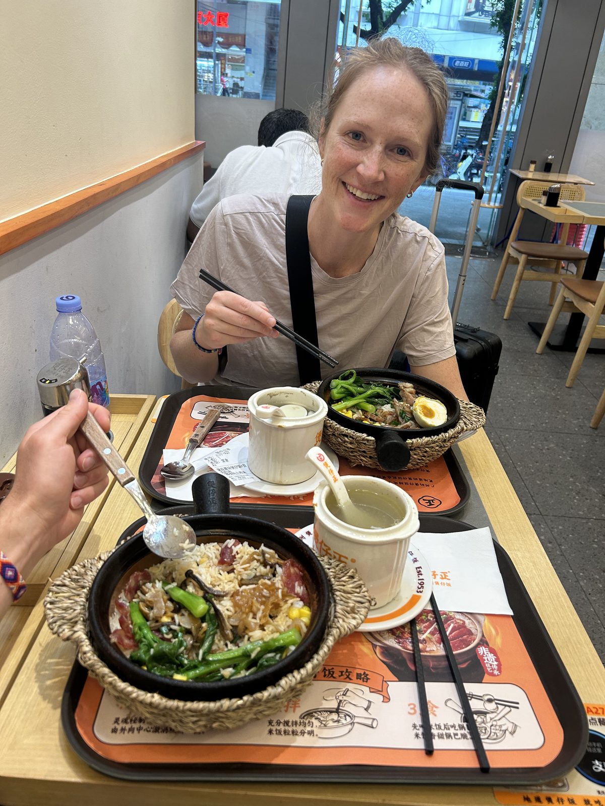 Claypot meal for lunch.