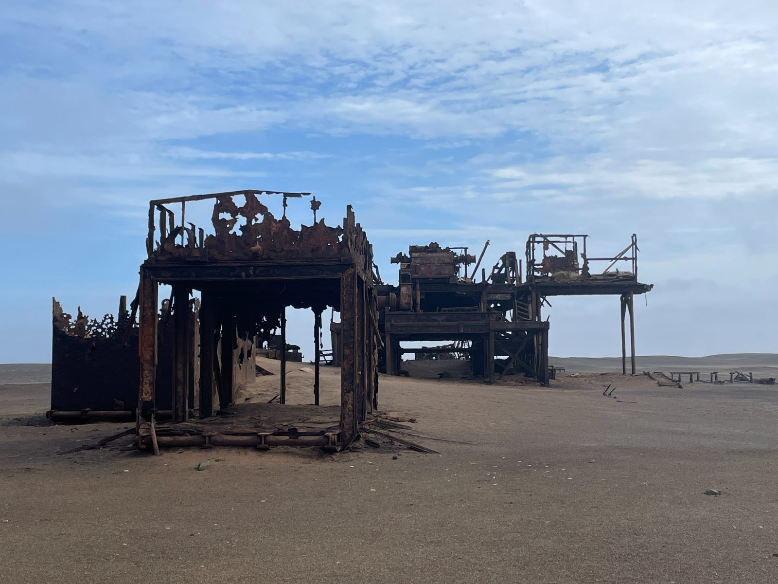 Remnants of an old diamond mine along the Skeleton Coast.
