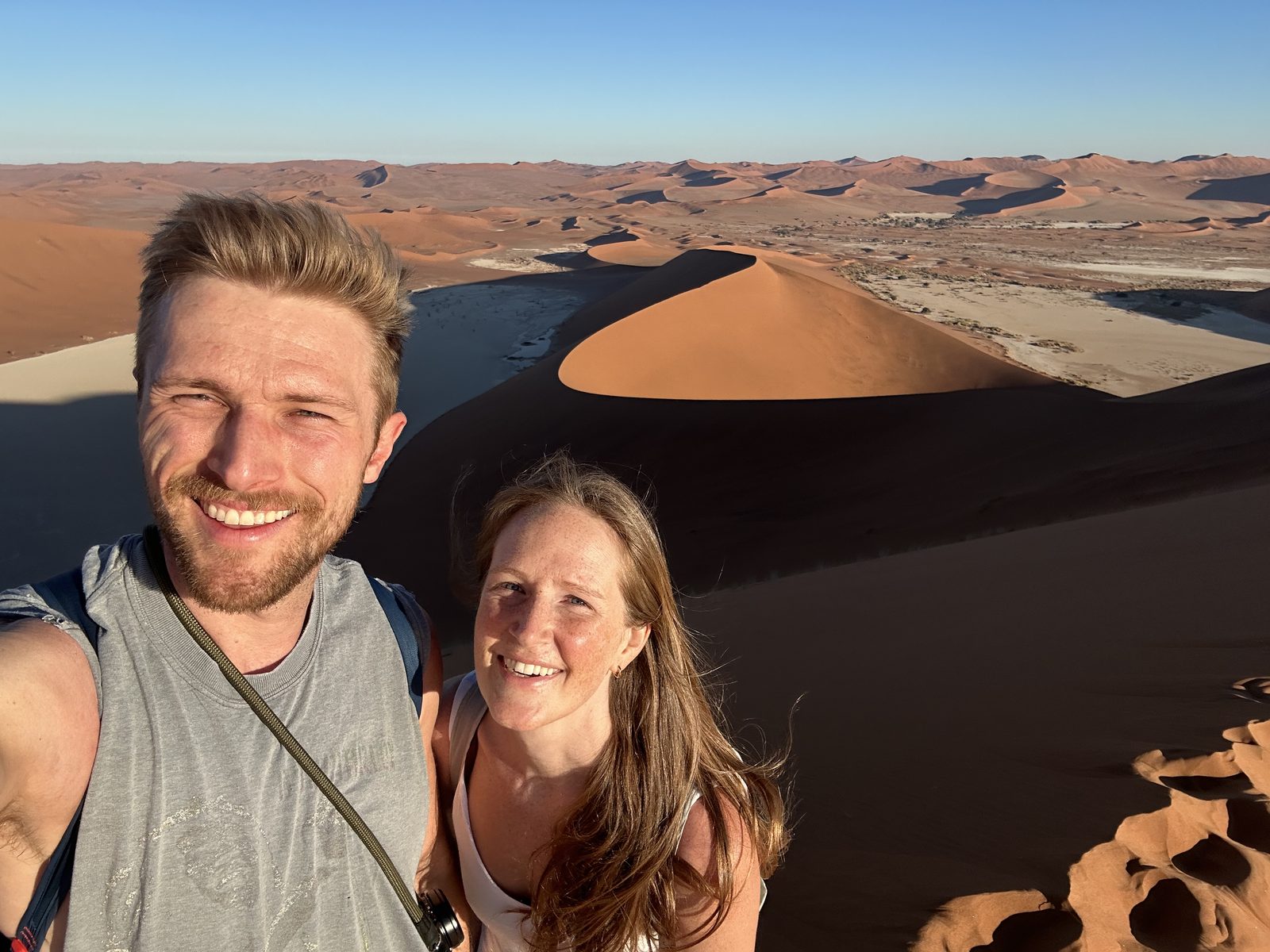 Made it to the top of Big Daddy Dune 350 metres up there!